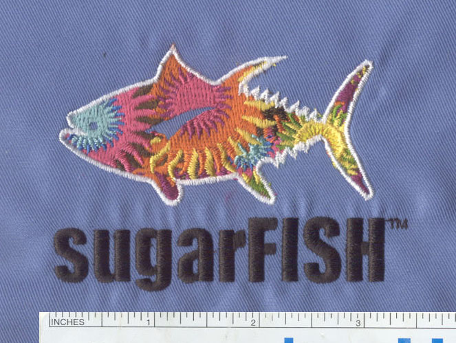 fish embroidery design